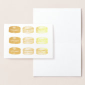 Franse bakkerij Macaron Cookies voedselbanketbakke Folie Kaarten (Display)