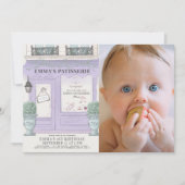 Franse bakkerij Paris Lavender 1e verjaardag foto Kaart (Voorkant)