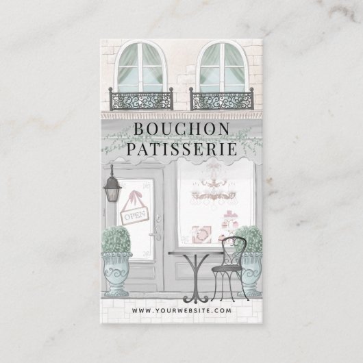 Franse bakkerij Patisserie Cafe Gray Visitekaartje (Voorkant)