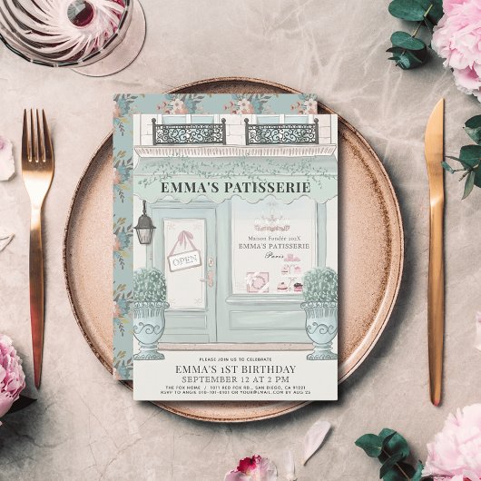 Franse bakkerij Patisserie Parijs Groene 1e verjaa Kaart