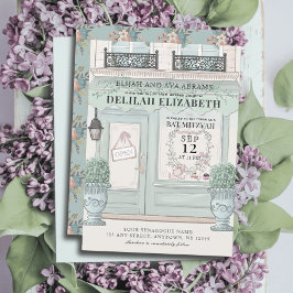 Franse bakkerij Patisserie Paris Green Bat Mitswa Kaart