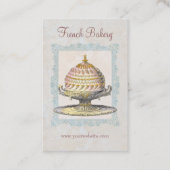 Franse bakkerij  Victoriaans taarten Visitekaartje (Voorkant)