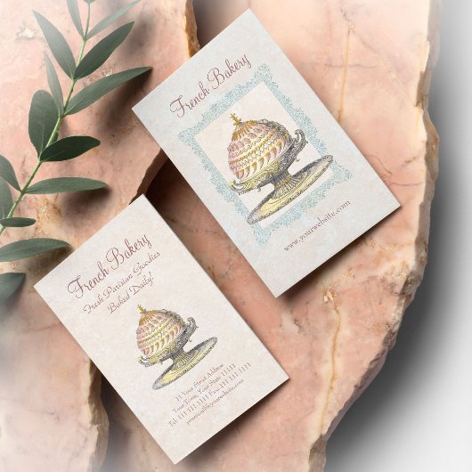 Franse bakkerij  Victoriaans taarten Visitekaartje