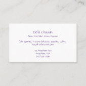 Franse bakkerij visitekaartje (Achterkant)