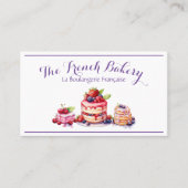 Franse bakkerij visitekaartje (Voorkant)