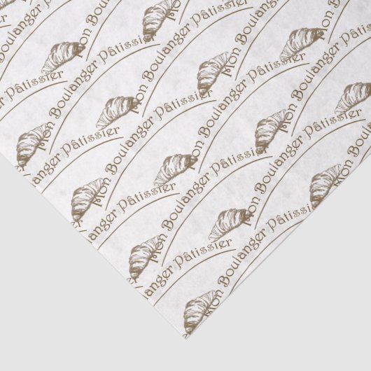 Franse bakkerijgoederen Patisserie Croissant Tissuepapier (Detail)