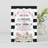 Franse bakkerijproducten en gevogelte kaart (Staand voorkant)