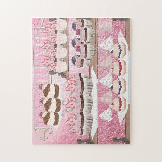 Franse bakkerijwinkel - Cupcake Shelly Cute Legpuzzel (Verticaal)