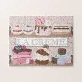 Franse bakkerijwinkel Pastries Macarons Tortes Legpuzzel (Horizontaal)