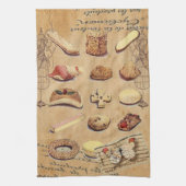 franse bakkersgebak koekjes dessert theedoek (Verticaal)