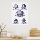  Franse bakkerswinkelborden - koekjes Poster (Keuken)