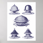  Franse bakkerswinkelborden - koekjes Poster (Voorkant)