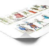 Franse ballettekens  foto afdruk (Hoek)