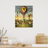 Franse ballon en hoge snelheden Poster (Keuken)