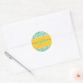 Franse barok monogram stickers (Envelop)