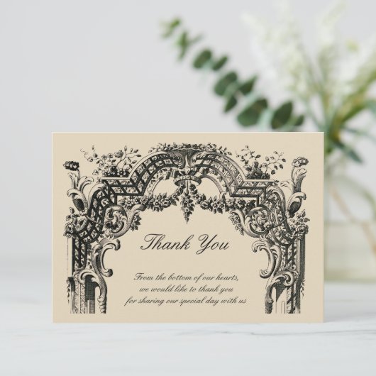  Franse barokke rococo bedankt (Staand voorkant)