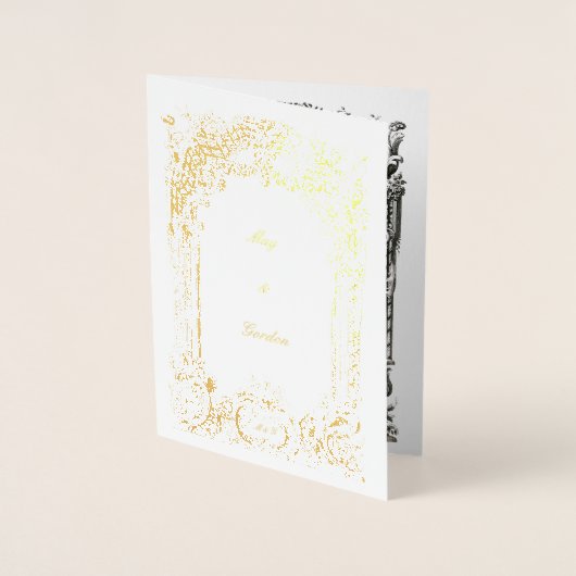  Franse barokrococo bruiloft uitnodigingen (Voorkant)