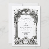  Franse Baroque Rococo Wedding Kaart (Voorkant)