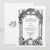  Franse Baroque Rococo Wedding Kaart (Voorkant / Achterkant)