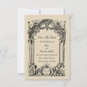  Franse Baroque Rococo Wedding Save The Date (Voorkant)