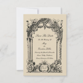  Franse Baroque Rococo Wedding Save The Date