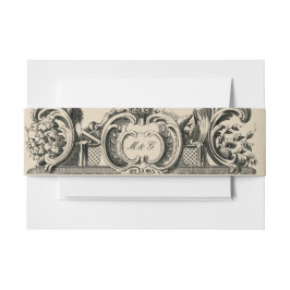  Franse Baroque Rococo Wedding Uitnodigingen Wikkel