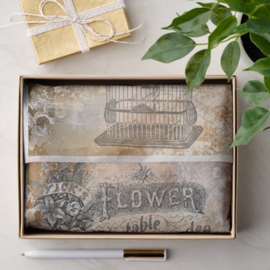 Franse Bee ephemera 18 lb decoupage Tissuepapier (Geschenk)