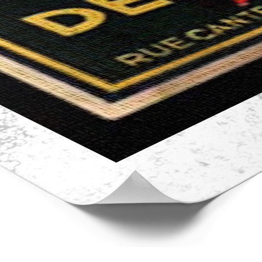  Franse beer Barrel Adverteren Poster (Hoek)