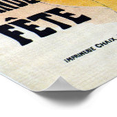 Franse belle époque masquerade ball ad hoc Poster (Hoek)