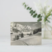 -Franse bergplaats in de winter Briefkaart (Staand voorkant)