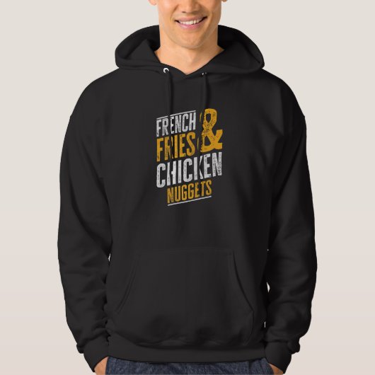 Franse bessen en kipnuggets hoodie (Voorkant)