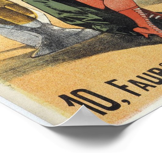 Franse Bierhal Advertentie Poster (Hoek)