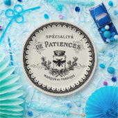 Franse bijenborst en kroonbont op beige Papieren Bordje (Feest)