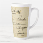 Franse bijenpostkaart latte mok (Rechts)