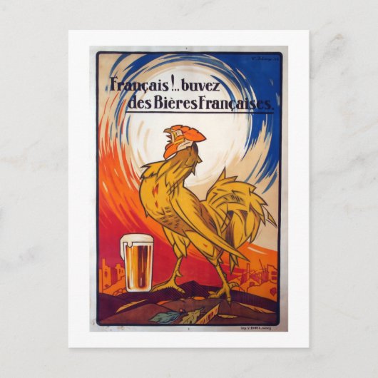  Franse bijenreclame Briefkaart (Voorkant)