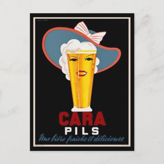 Franse bijenreclame Briefkaart (Voorkant)