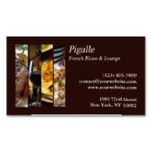 Franse Bistro Magnetisch Visitekaartje (Voorkant)