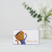 Franse bistro visitekaartje (Staand voorkant)