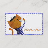 Franse bistro visitekaartje (Voorkant)