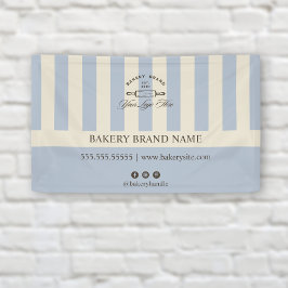  Franse Blauwe Bakkerij Logo Event Display Spandoek