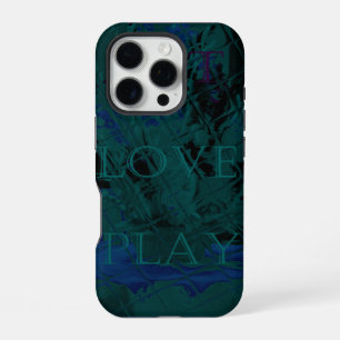 Franse Blauwe Bloem kleuren iPhone 16 Pro Hoesje
