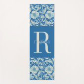  Franse Blauwe Bloem William Morris Monogram Yogamat (Voorkant)