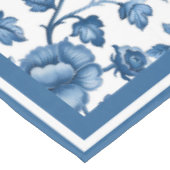  Franse Blauwe Bloemen Toile Tafelkleed (Gekanteld)