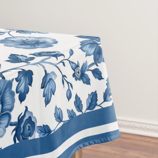  Franse Blauwe Bloemen Toile Tafelkleed (Voorbeeld)