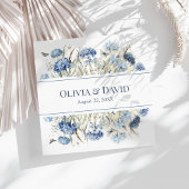 Franse Blauwe Boho Tuin Bloemen Trouwservetten Servet