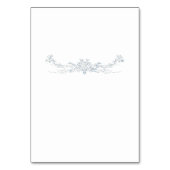 Franse Blauwe bruiloft Lijst Kaart (Achterkant)