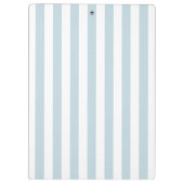 Franse blauwe bruinkoolstaven met monogram Logo Klembord (Achterkant)