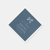 Franse Blauwe Coquette Servet (Hoek)