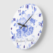  franse blauwe delft ziet er blauw uit grote klok (Hoek)