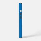 Franse Blauwe Effen Kleur iPhone 15 Case (Linkerkant)